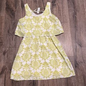 C citron summer dress - sleeveless printed size small- paisley pineapple NWT